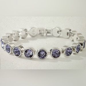 Dark purple ice bracelet from Touchstone Crystal